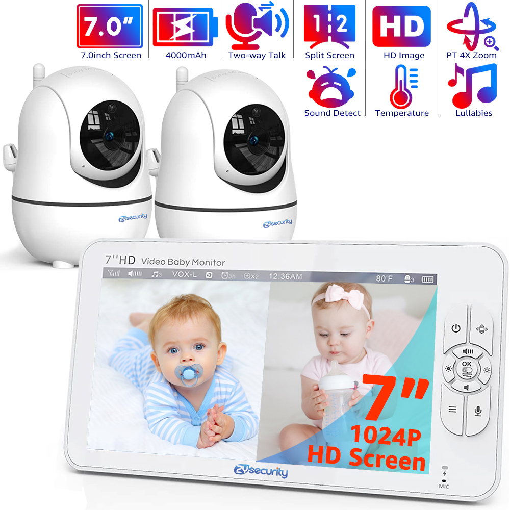 Zoom Audio Music - 7.0 inç Video Bebek Monitörü HD