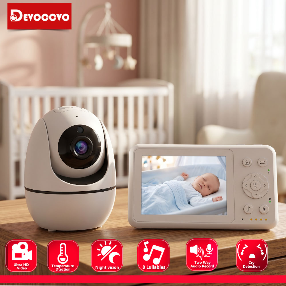 Zoom Audio Music - 3.2 İnç Bebek Monitörü, PTZ Kamera,