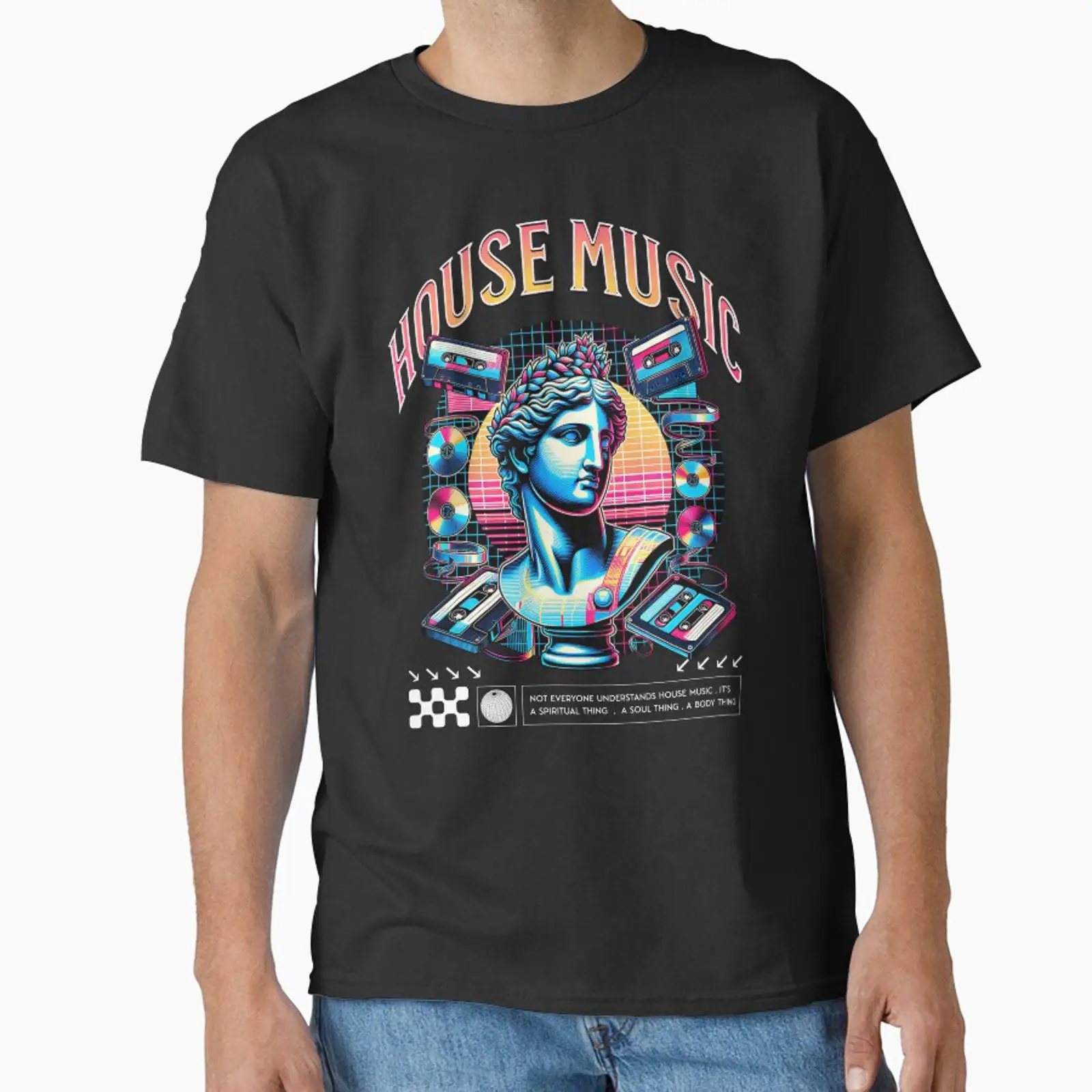 Audio House Music - HOUSE MUSIC Heykeli Ses İkonları Beyaz