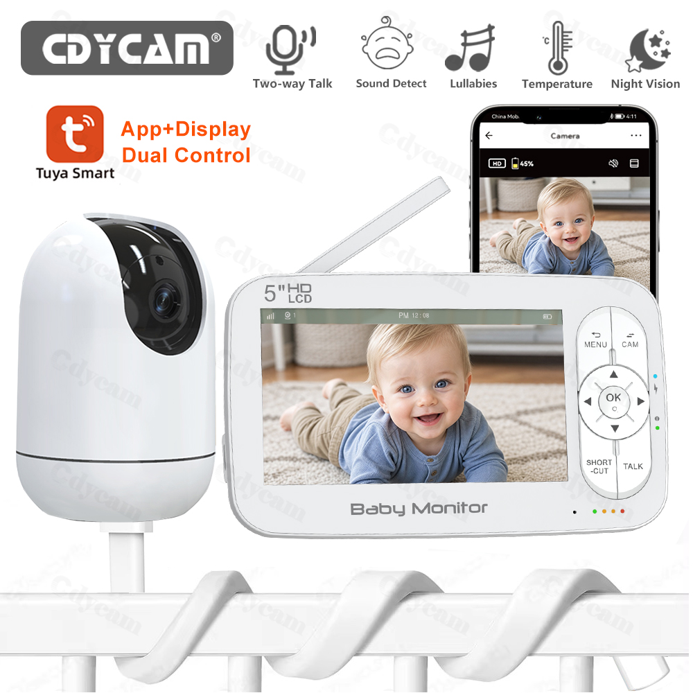 Zoom Audio Music - 5 inç WiFi Bebek Monitörü Tuya