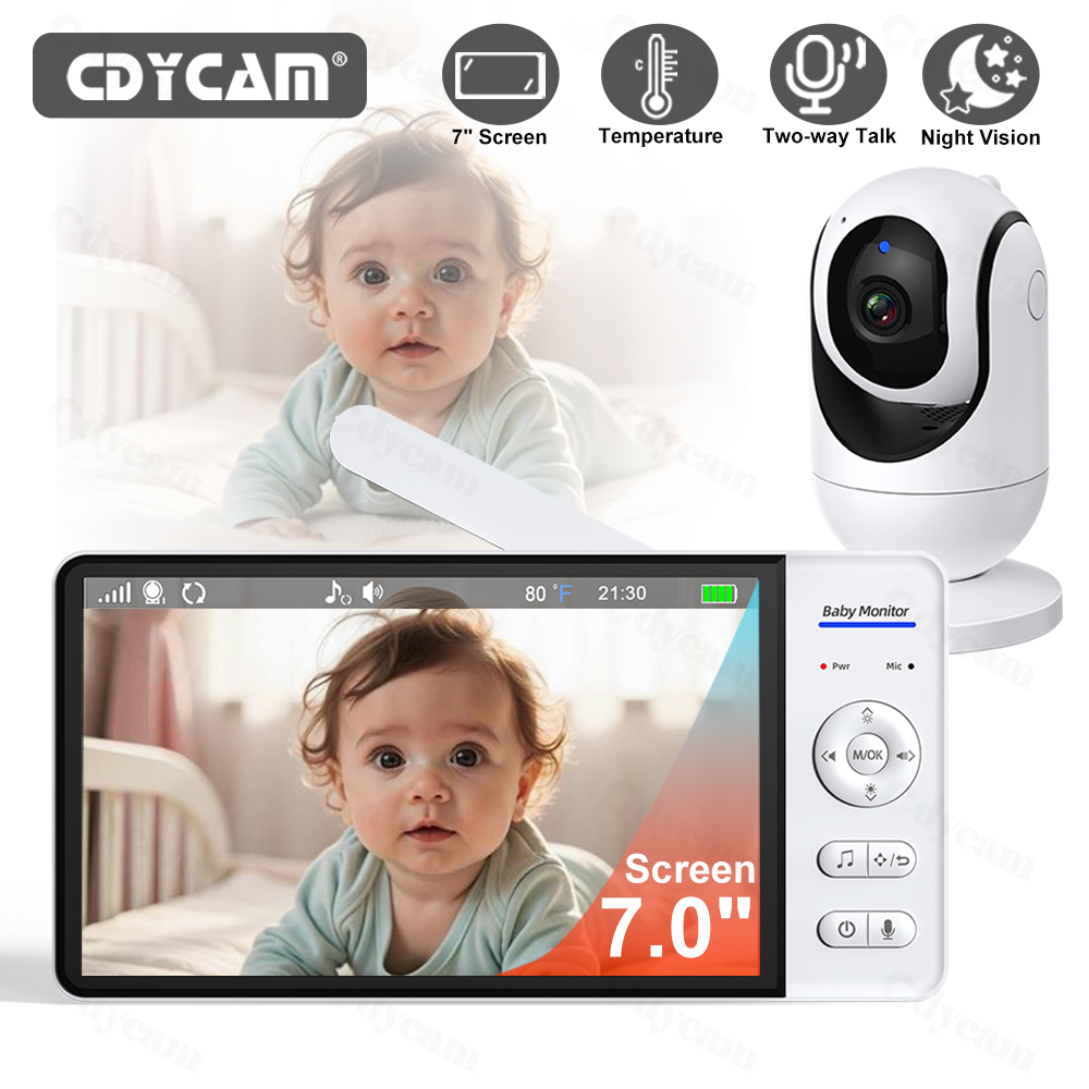 Zoom Audio Music - 7 İnç Video Bebek Monitörü Gece