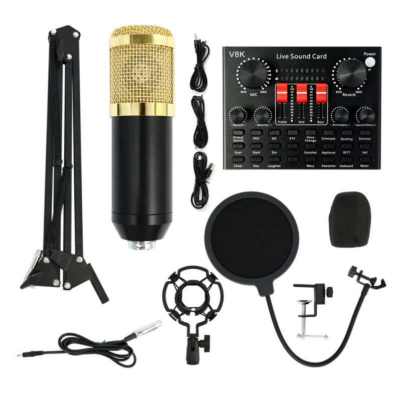 Audio Music Grading - BM800 Kondenser Mikrofon Podcast Seti Ses