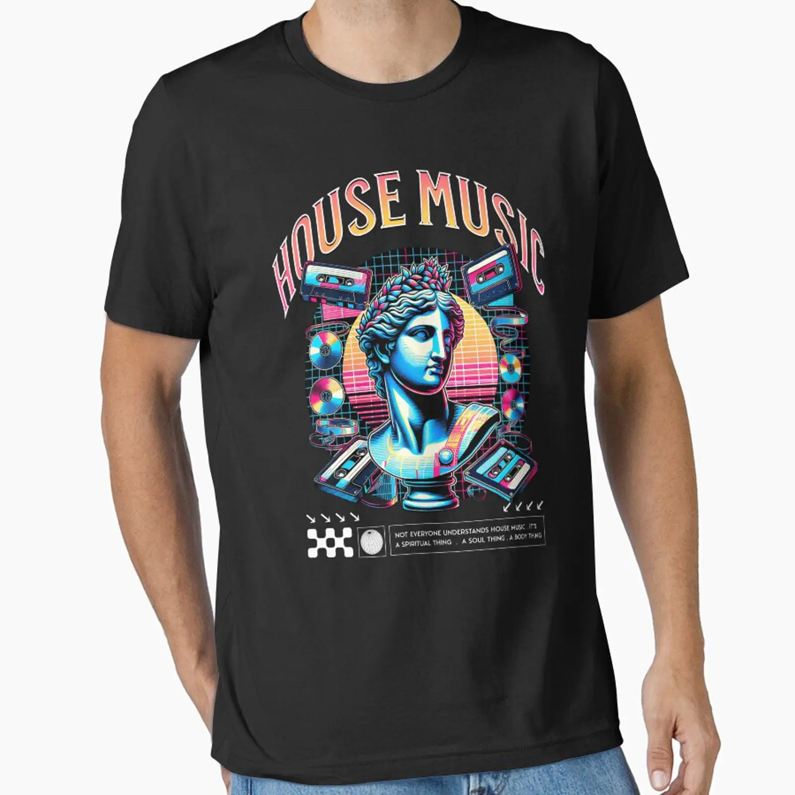 Audio House Music - HOUSE MUSIC Heykeli Ses İkonları Beyaz