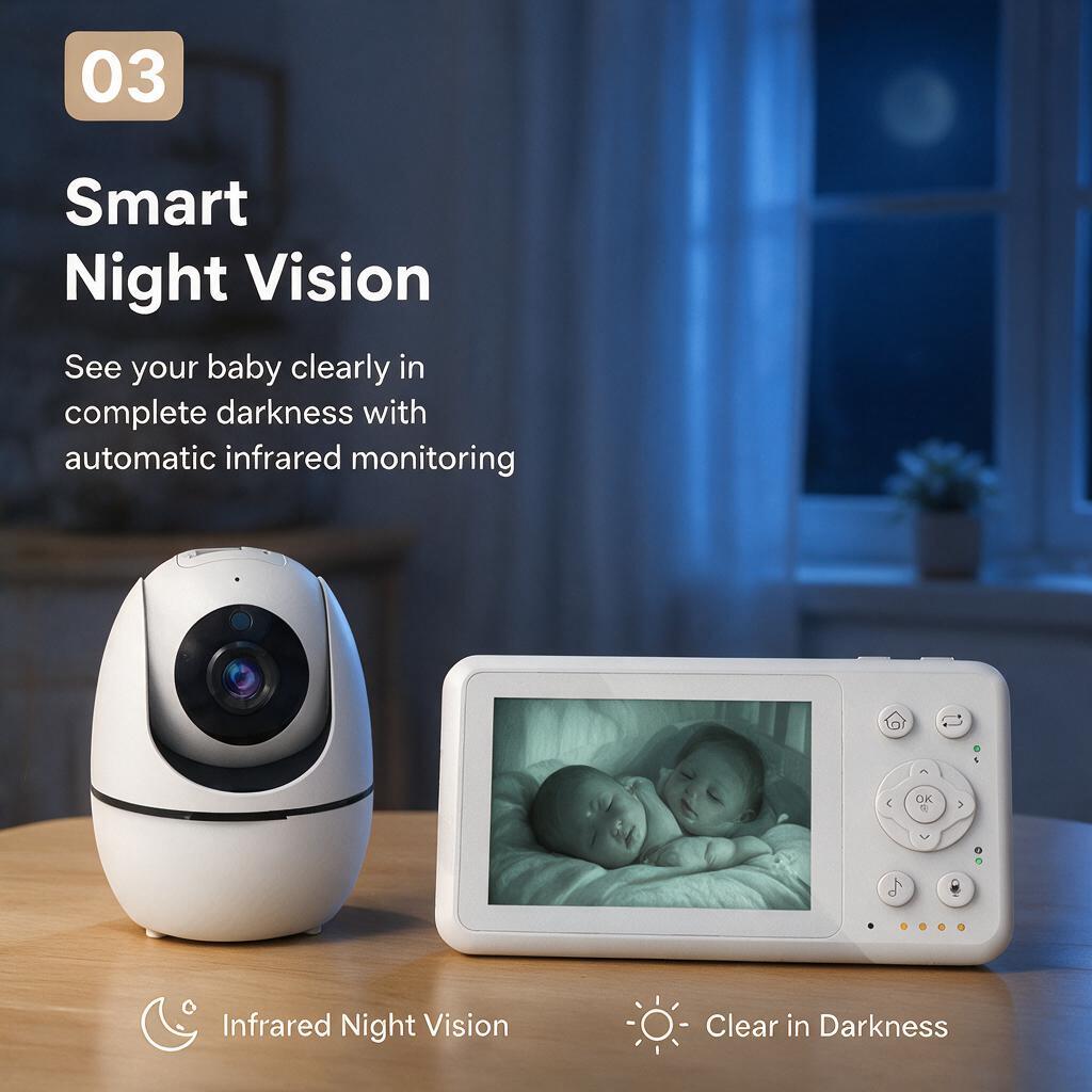 3.2 İnç Bebek Monitörü, PTZ Ka - Zoom Audio Music incelemesi ve fiyatı