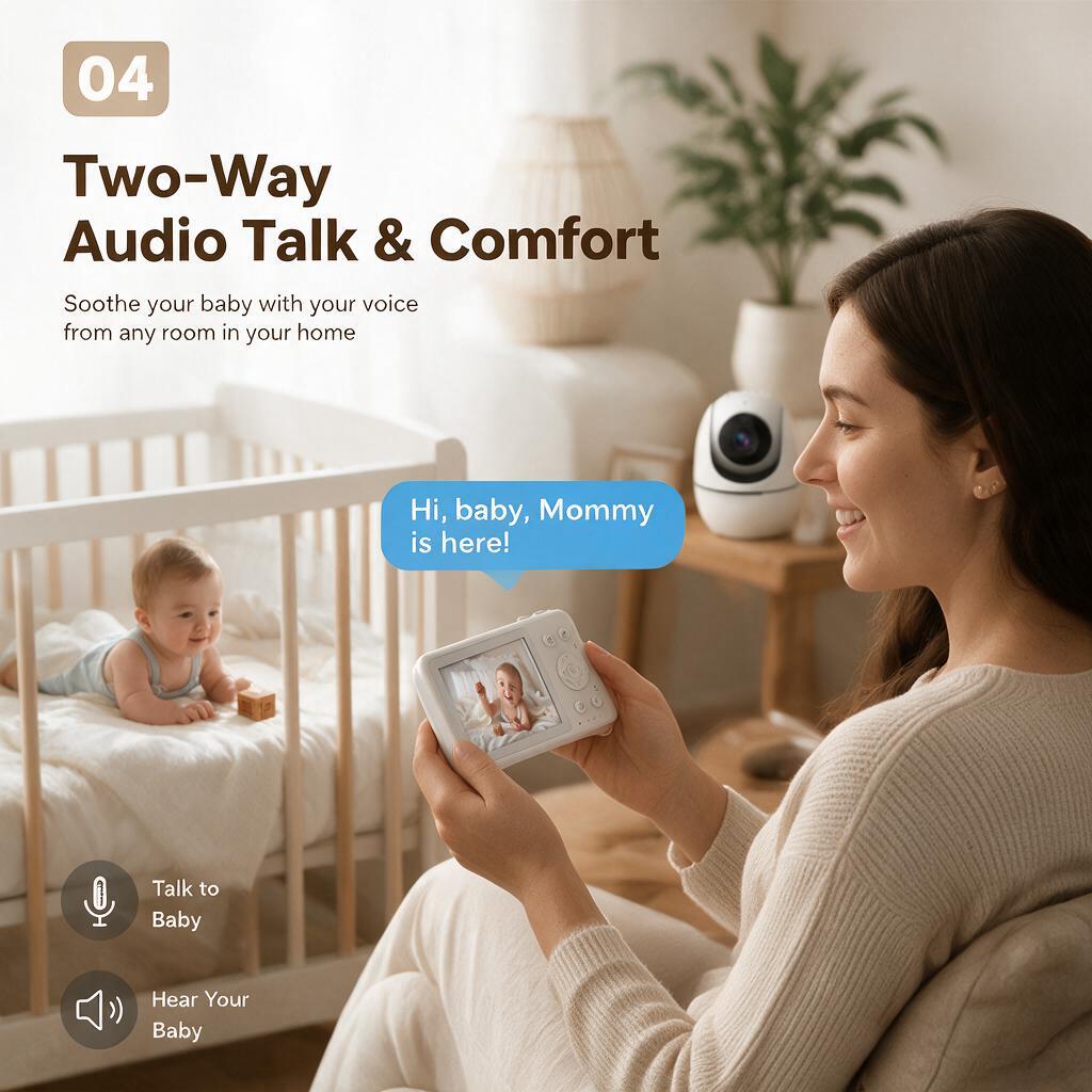 3.2 İnç Bebek Monitörü, PTZ Ka - Zoom Audio Music incelemesi ve fiyatı