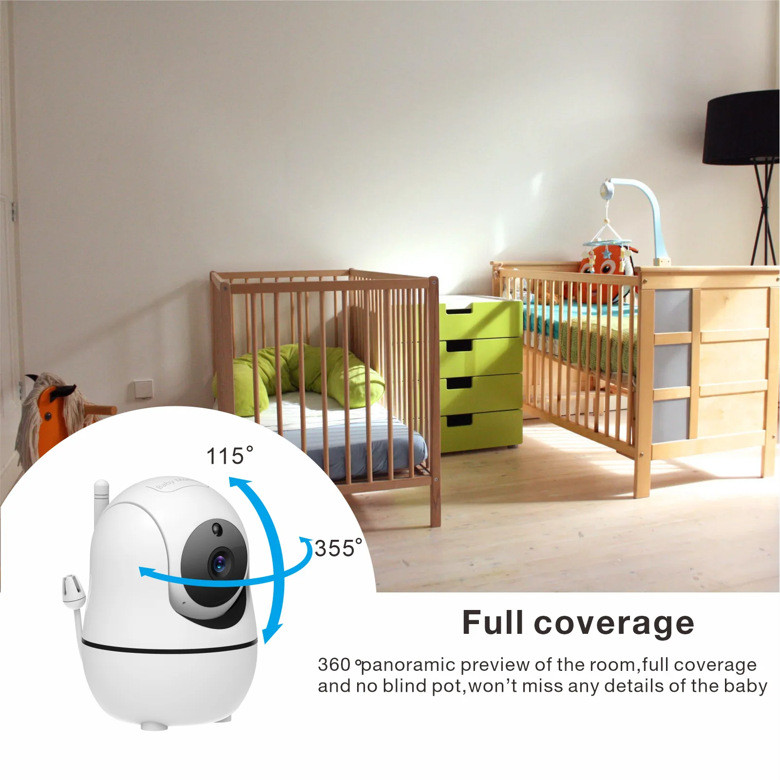 5 İnç Video Bebek Monitörü, 4X - Zoom Audio Music incelemesi ve fiyatı