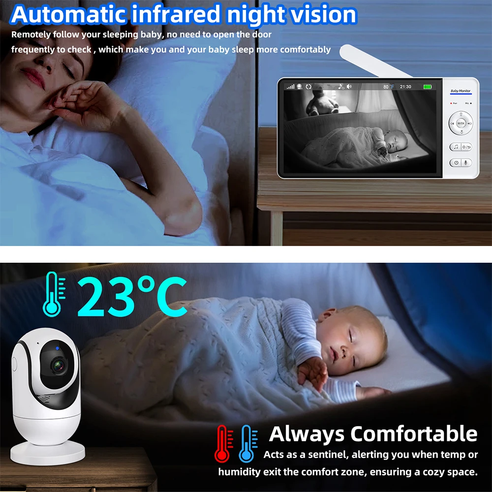 7 İnç Video Bebek Monitörü Gec - Zoom Audio Music incelemesi ve fiyatı